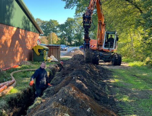 Drainage rund ums Caddyhaus